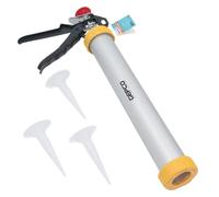 GEPCO Pistola de calafateo de silicona, 600 ml, pistola de silicona, prensa de cartuchos, prensa de mortero, pistola para juntas, jeringa de mortero, pistola de mortero