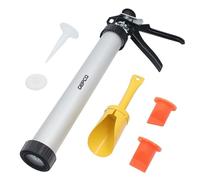 GEPCO Pistola de silicona 600 ml Prensa de mortero Pistola de lechada Pistola pulverizadora de lechada Pistola de mortero Junta Pistola de mortero Mortero Cemento Acrílico Prensa de cartuchos Pistola