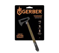 Gerber Hacha para exteriores, Downrange Tomahawk, Con cabeza de martillo y palanca, Incluye funda, Compatible con MOLLE, Material: acero 420HC, Longitud: 48,9 cm, Peso: 862 g (sin funda), 30-000715