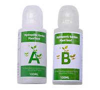 Gereton Fertilizante Líquido Hidropónico, A + B Dos Partes Nutrientes Hidropónicos, Fertilizante Flores para Plantas Hidropónicas, para Tomates/Flores/Verduras