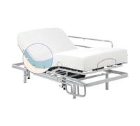 Geriafy Cama articulada con colchón Funda Tencel Care Remote 90x200 cm