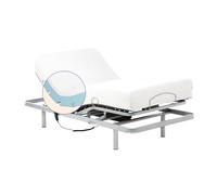 Geriafy Cama articulada con colchón viscoelástico Tencel 90x190 cm