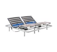 Geriafy - Cama Articulada Doble 180x200 cm | Somier Eléctrico Reforzado con Lamas Anchas de Haya | Ajustable con Mando por Cable