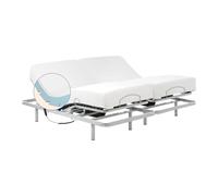 Geriafy - Cama Articulada Doble de Matrimonio con Colchón Visco Tencel (180x200)