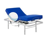 Geriafy - Pack Cama Articulada 80x190 | Patas Regulables | Colchón Sanitario Viscoelástico Impermeable