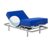 Geriafy - Pack Cama articulada Reforzada con colchón viscoelástico Professional V6 | Funda Impermeable | Mando inalámbrico (90x190 cm)