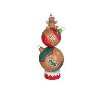 Gerimport Figura decorativa Bolas de Navidad con led 41,5 x 40 x 102 cm