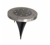 Gerimport Lámpara Solar X2 Suelo 8 Led Cálido 14 Cm - Energía Solar