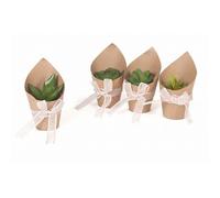 Gerimport Maceta Artificial Mini Cactus Papel 8.00x8.00x13.00 Cm - Decoración Moderna
