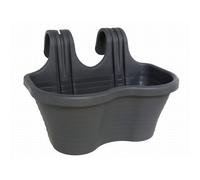 Gerimport Macetero Colgante Doble Antracita 33 Cm - Capacidad 6.5 Litros