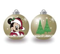 Gerimport Pack 10 Bolas Doradas Disney Mickey Mouse 6 Cm - Adornos Navideños
