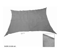 Gerimport Parasol Rectangular Poliester Gris 3.05 X 4.6 Metros - Protección Solar Amplia Cobertura