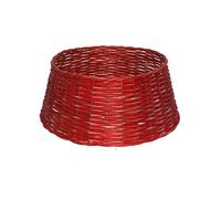 Gerimport Pie de Árbol de Navidad Rojo Nº2 - Base Decorativa y Resistente para Árbol Navideño