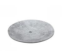 Gerimport Platos de Melamina Sam, Diseño Madera Veteada, Color Gris, 15 cm, Set de 6, Aptos para Lavavajillas