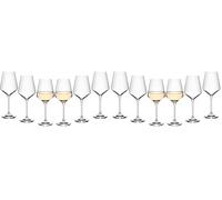 Gerlach 1760 Juego De 6 Copas De Vino Blanco, 450 Ml, Cristal, Aptas Para Lavavajillas, Modernas (Paquete de 2)