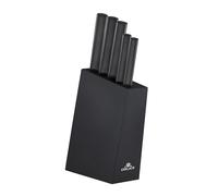 Gerlach G02-0984M-ZENB-05PU-S5S1-01 - Juego de cuchillos de cocina en bloque ambiente negro - G02-0984M-ZENB-05PU-S5S1-01, acero inoxidable