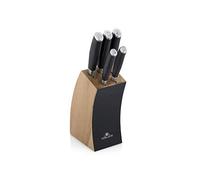 Gerlach G02-991AM-ZENB-05PU-S2S1-01 Juego de cuchillos de cocina en bloque Deco-G02-991AM-ZENB-05PU-S2S1-01, acero inoxidable