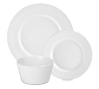 Gerlach Moderno juego de vajilla para 6 personas, juego de platos de porcelana, 18 piezas, servicio de mesa, cuenco, platos llanos, vajilla de Navidad, servicio moderno y juegos de vajilla, color