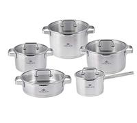 Gerlach Prestige Plus Juego de ollas, Plata, 10 El.