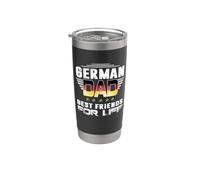 German Dad Best Friends For Life Funny For Fathers Daddy Vaso térmico de acero inoxidable de doble pared