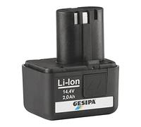GESIPA Batería de repuesto original de 2,0 Ah / 14,4 V para remachadora de batería AccuBird®