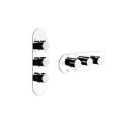Gessi Anello, set de montaje con 3/4 o 5 salidas controlables individualmente, 43072299, Color: Negro XL