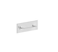 Gessi Anello toallero 300mm para montaje en pared de cristal, 63824299, Color: Negro XL