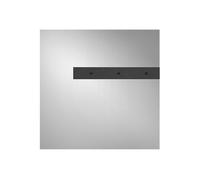 Gessi Binario, módulo de niebla tipo spray 200x200 mm con instalación SHIFT-Fix, 61106299, Color: Negro XL
