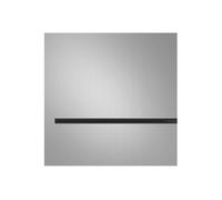 Gessi Binario, módulo tipo jet surge 200x200 mm con instalación SHIFT-Fix, 61104299, Color: Negro XL