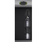 Gessi Colour, sistema de ducha empotrado multifuncional, redondo, diámetro 502mm, tipo de chorro lluvia, oleada, niebla, in fecto de luz, 57929238