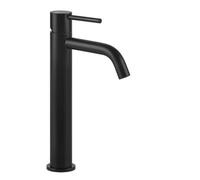 Gessi Emporio Via Tortona mezclador monomando de lavabo versión superior, sin juego de desagüe, proyección de 127 mm, 031, 18604299, Color: Negro XL