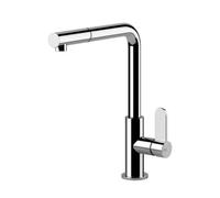 Gessi HELIUM Monogetto Matte Black - 50103#299 Grifo monocomando Fregadero | Negro mate, Boca monochorro fija, Caudal reducido ahorro agua
