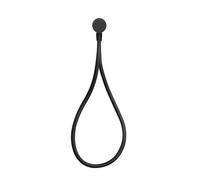Gessi HI-FI, juego de codo de conexión a la pared 1/2, manguera de ducha negra mate 1,50 m, teleducha anticalcárea y codo de conexión a la pared, 63199713, Color: Latón antiguo