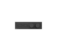 Gessi HI-FI, juego de montaje listo para 3/4 de termostato oculto de alto rendimiento con accionamiento por pulsador sólo para montaje horizontal, 2 salidas separadas, 63012279, Color: Blanco CN