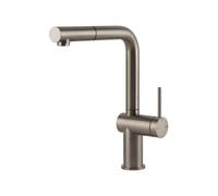 Gessi INEDITO Monogetto Finox Brushed Nickel - 60433#149 Grifo monocomando Fregadero | Níquel cepillado Finox, Boca monochorro fija, Caudal reducido ahorro agua
