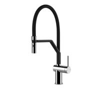 Gessi INEDITO Semiprofessionale Gold Brushed PVD - 60429#716 Grifo monocomando Fregadero | Oro cepillado PVD, Caño semiprofesional doble función, Altura caño 250 mm