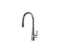 Gessi JUST Girevole Finox Brushed Nickel - 20577#149 Grifo monocomando Fregadero | Níquel cepillado Finox, Caño giratorio 360°, Caudal ajustable