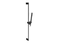 Gessi Origini barra de ducha con flexo y teleducha de 1 chorro, montaje en pared, 66145706, Color: PVD negro metálico