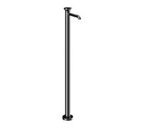 Gessi Origini mezclador monomando de lavabo listo para montar, sin juego de desagüe, con caño, para montaje en el suelo, proyección 164mm, 66095706, Color: PVD negro metálico