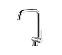 Gessi OXYGENE Girevole Chrome - 50311#031 Grifo monocomando Fregadero | Cromo brillante, Caño giratorio 360°, Caudal ajustable