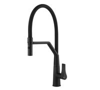 Gessi PROTON Semiprofessionale Matte Black - 17191#299 Grifo monocomando Fregadero | Negro mate, Caño semiprofesional doble función, Altura caño 250 mm
