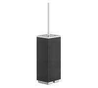 Gessi Rettangolo accesorios de pedestal escobilla de inodoro, contenedor negro, 20844706, Color: PVD negro metálico