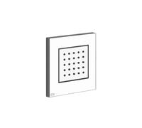 Gessi Rettangolo set de montaje para ducha lateral empotrada QUADRO, 32984707, Color: Metal negro cepillado PVD