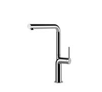 Gessi STELO Girevole Chrome - 60309#031 Grifo monocomando Fregadero | Cromo brillante, Caño giratorio 360°, Caudal ajustable