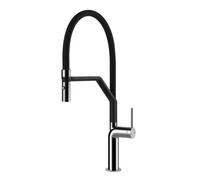 Gessi STELO Semiprofessionale Matte Black - 60315#299 Grifo monocomando Fregadero | Negro mate, Caño semiprofesional doble función, Altura caño 250 mm