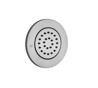Gessi Tondo set de montaje para ducha lateral oculta ajustable, 32982707, Color: Metal negro cepillado PVD