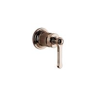 Gessi Venti20 juego monomando lavabo/bañera/ducha, para caño separado, 1 vía, cartucho D35mm, montaje en pared, 65131030, Color: PVD de cobre