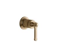Gessi Venti20 juego monomando lavabo/bañera/ducha, para caño separado, 1 vía, cartucho D35mm, montaje en pared, 65131726, Color: Bronce cálido cepillado PVD