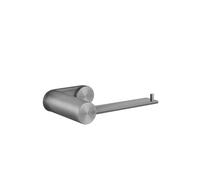 Gessi316 Portarrollos de papel higiénico o de repuesto para montaje en pared vertical/horizontal, 54749707, Color: Metal negro cepillado PVD