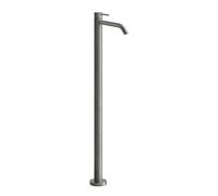 Gessi316 set de montaje para mezclador de lavabo independiente, proyección de 156 mm, sin desagüe, 54095707, Color: Metal negro cepillado PVD
